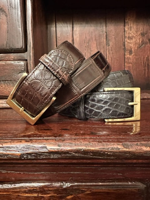 Lagrange Leather Genuine Wild American Alligator Belt